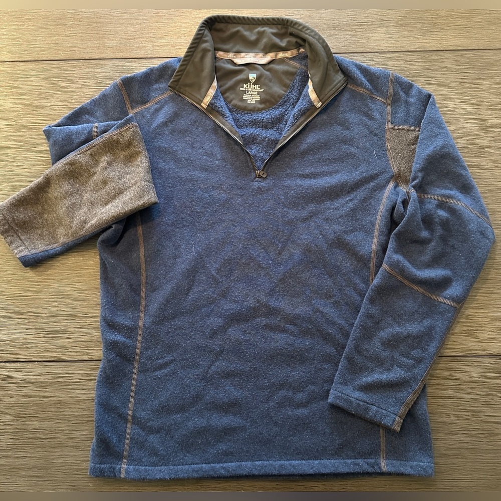 Mens, Kuhl, Revel, Large, Fleece, Long Sleeve, 1/4 Zip.